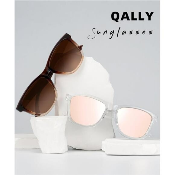 Polarized Square Sunglasses Women UV400 Protection Fashion Shades Summer - Picture 5 of 7
